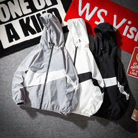 Nike Retro Sports Stand Collar Logo Print Woven Long Sleeve Jacket-4367  